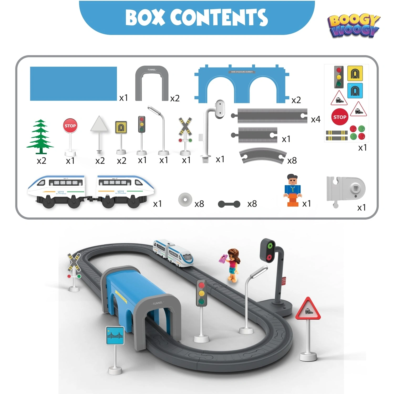 Bharat Express Magnetic Train Set - Build Your Own Adventure! (3+ Years)